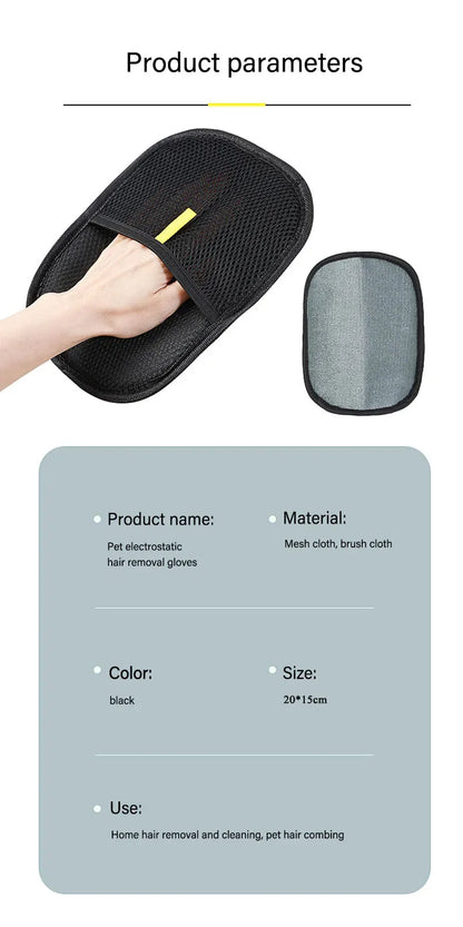 Electrostatic Pet Hair Remover Glove